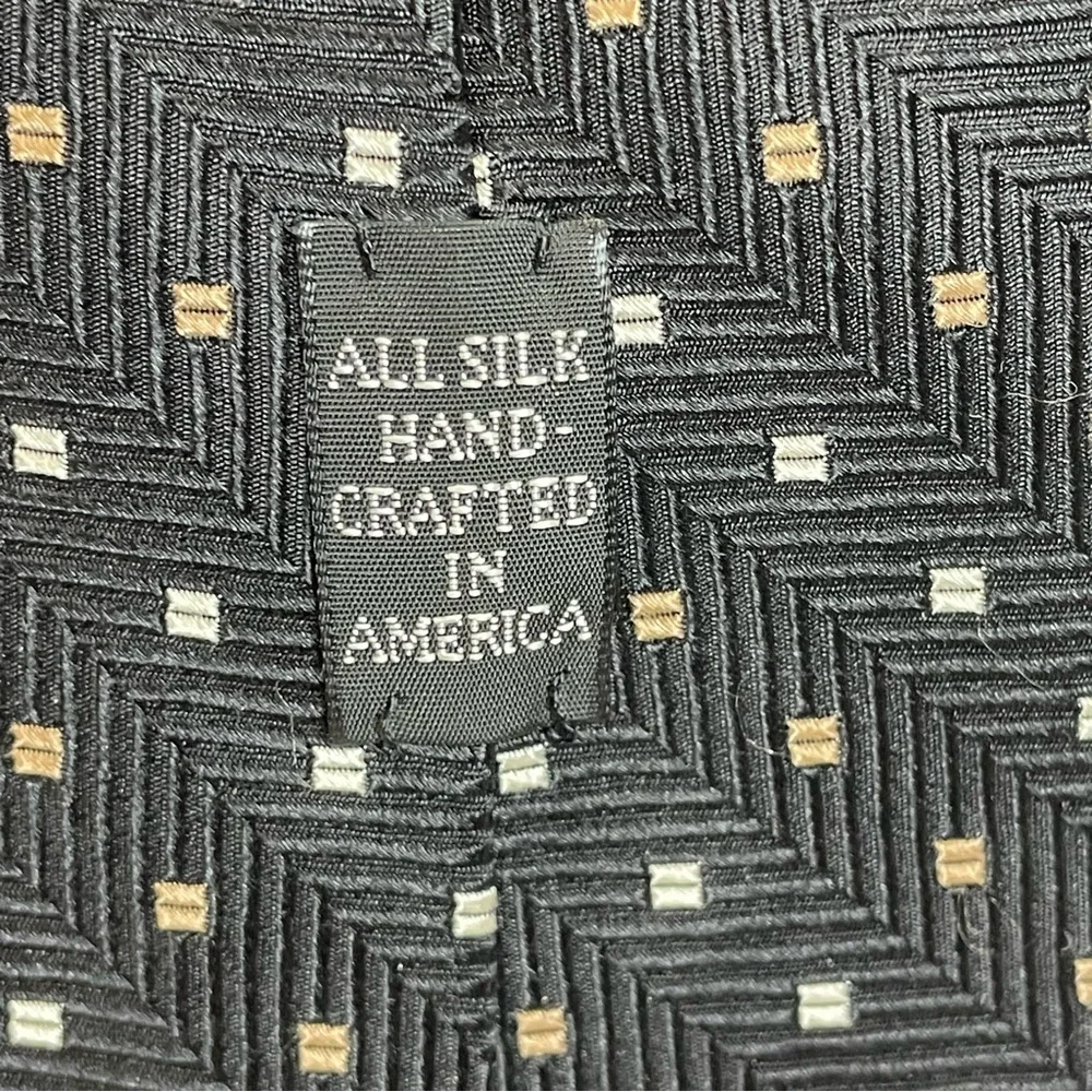 Jz Richards silk tie black design